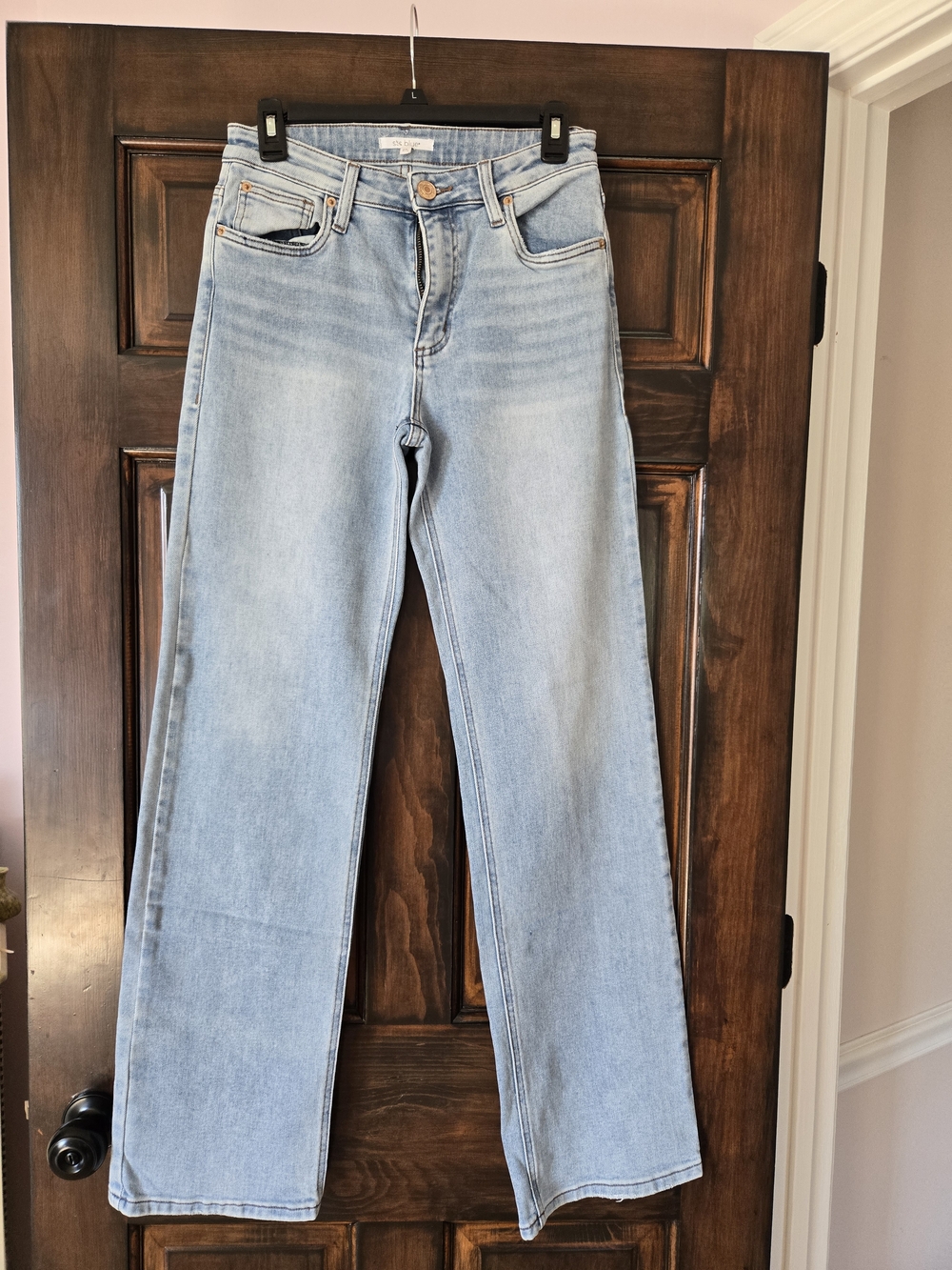 STS Blue Light Wash Straight Leg Jeans - Pale Blue Denim, Tall